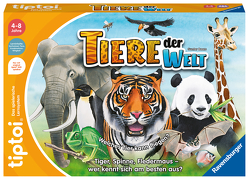 Ravensburger tiptoi Spiel 00171 Tiere der Welt, Erkenne die Tiere anhand ihrer Eigenschaften, Lernspiel für 1-4 Kinder von 4-8 Jahren von Baars,  Gunter, Pahlke,  Tobias