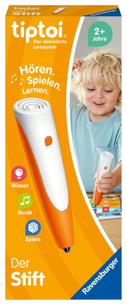 Ravensburger tiptoi Stift 00110 – Das spielerische Lernsystem, Lernspielzeug für Kinder ab 2 Jahren – Der Stift