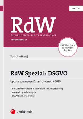 RdW Spezial: DSGVO von Kotschy,  Waltraut, Thiele,  Clemens