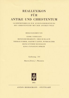 Reallexikon für Antike und Christentum