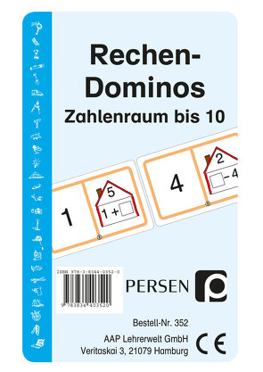 Rechen-Dominos: Zahlenraum bis 10 von Lange,  Angelika, Lange,  Jürgen