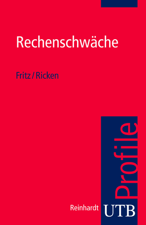 Rechenschwäche von Fritz,  Annemarie, Ricken,  Gabriele