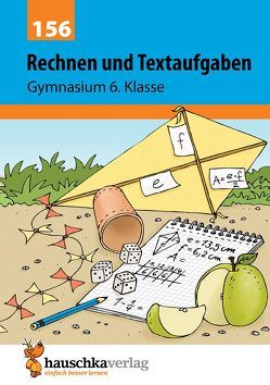 Rechnen und Textaufgaben – Gymnasium 6. Klasse, A5-Heft von Simpson,  Susanne, Specht,  Gisela, Wefers,  Tina