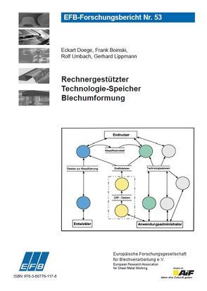 Rechnergestützter Technologie-Speicher Blechumformung von Nürnberger,  Gerhard, Schmoeckel,  Dieter