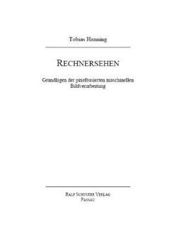 Rechnersehen von Hanning,  Tobias