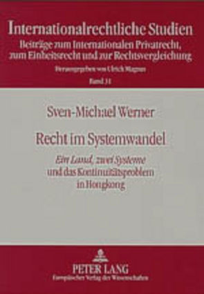 Recht im Systemwandel von Werner,  Sven-Michael