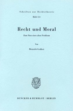 Recht und Moral. von Geddert,  Heinrich