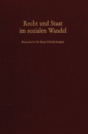 Recht und Staat im sozialen Wandel. von Achterberg,  Norbert, Krawietz,  Werner, Wyduckel,  Dieter