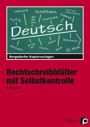 Rechtschreibblätter mit Selbstkontrolle – 5. Kl. von Müller,  Heiner, Vollmer,  Uta