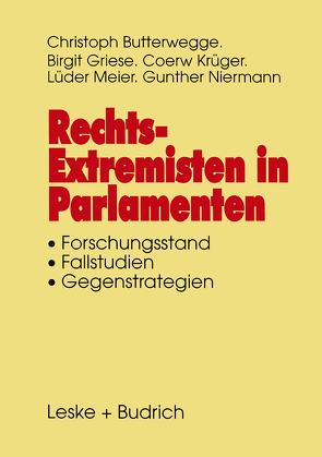 Rechtsextremisten in Parlamenten von Griese,  Birgit