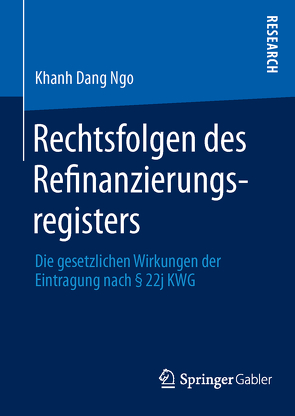 Rechtsfolgen des Refinanzierungsregisters von Ngo,  Khanh Dang