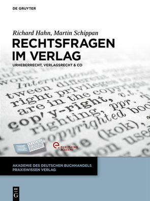 Rechtsfragen im Verlag von Hahn,  Richard, Schippan,  Martin