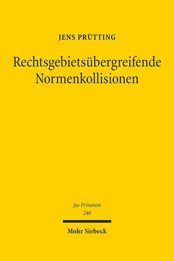 Rechtsgebietsübergreifende Normenkollisionen von Prütting,  Jens