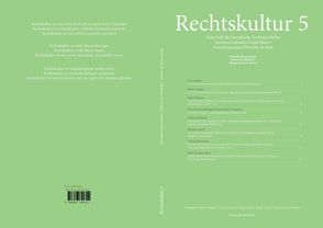 Rechtskultur 5 von Czeguhn,  Ignacio, Gschwend,  Lukas, Heirbaut,  Dirk, Löhnig,  Martin, Sánchez Aranda,  Antonio