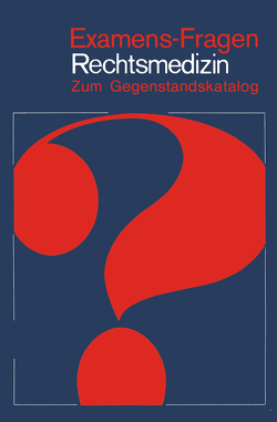 Rechtsmedizin von Ditt,  J., Karger,  J.v., Liebhardt,  E., Schwerd,  W., Smerling,  M., Wagner,  H.J., Wille,  R, Zink,  P.