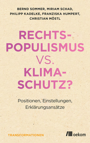 Rechtspopulismus vs. Klimaschutz? von Humpert,  Franziska, Kadelke,  Philipp, Möstl,  Christian, Schad,  Miriam, Sommer,  Bernd