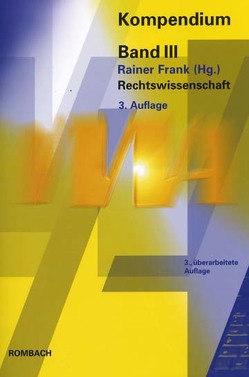 Rechtswissenschaft von Frank,  Rainer