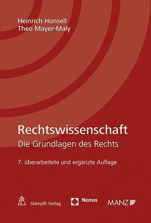 Rechtswissenschaft von Honsell,  Heinrich, Mayer-Maly,  Theo