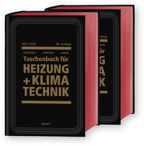 Recknagel – Taschenbuch für Heizung und Klimatechnik 80. Ausgabe 2021/2022 – Basisversion von Albers,  Karl-Josef