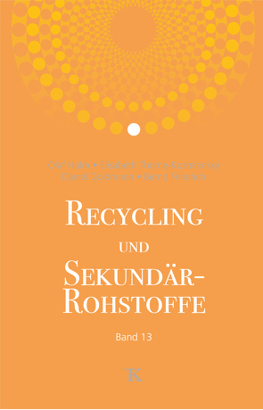 Recycling und Sekundärrohstoffe, Band 13 von Friedrich,  Bernd, Goldmann,  Daniel, Holm,  Olaf, Thomé-Kozmiensky,  Elisabeth