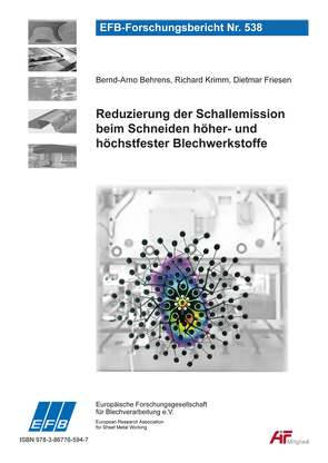 Reduzierung der Schallemission beim Schneiden höher- und höchstfester Blechwerkstoffe von Behrens,  Bernd-Arno, Friesen,  Dietmar, Krimm,  Richard