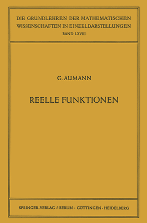 Reelle Funktionen von Aumann,  Georg