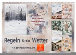 Regeln für das Wetter (Wandkalender 2024 DIN A3 quer), CALVENDO Monatskalender von Roder,  Peter