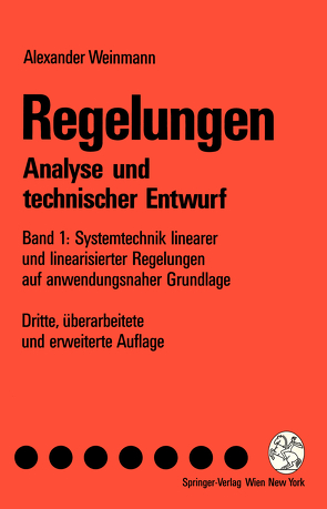 Regelungen Analyse und technischer Entwurf von Weinmann,  Alexander