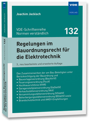 Regelungen im Bauordnungsrecht für die Elektrotechnik von Jackisch,  Joachim