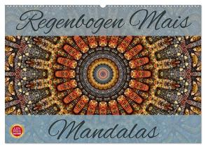Regenbogen Mais Mandalas (Wandkalender 2024 DIN A2 quer), CALVENDO Monatskalender von Cross,  Martina