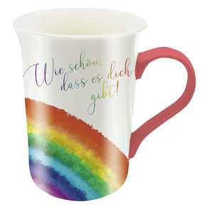 Regenbogen-Tasse »Wie schön, dass es dich gibt«