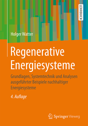 Regenerative Energiesysteme von Watter,  Holger