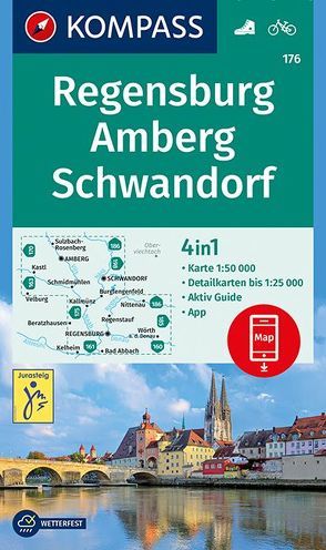 KOMPASS Wanderkarte Regensburg, Amberg, Schwandorf von KOMPASS-Karten GmbH