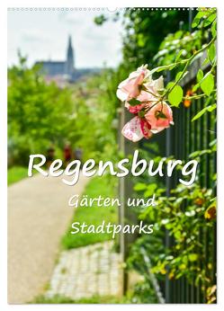 Regensburg Gärten und Stadtparks (Wandkalender 2024 DIN A2 hoch), CALVENDO Monatskalender von Hackstein,  Bettina