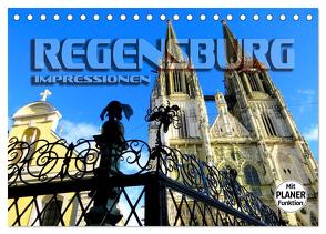 REGENSBURG – Impressionen (Tischkalender 2024 DIN A5 quer), CALVENDO Monatskalender von Bleicher,  Renate