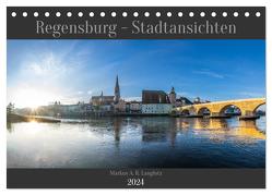 Regensburg – Stadtansichten (Tischkalender 2024 DIN A5 quer), CALVENDO Monatskalender von A. R. Langlotz,  Markus