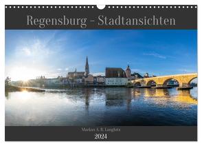 Regensburg – Stadtansichten (Wandkalender 2024 DIN A3 quer), CALVENDO Monatskalender von A. R. Langlotz,  Markus