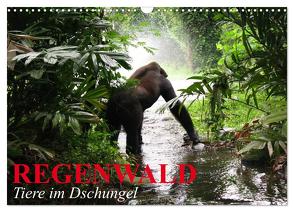Regenwald • Tiere im Dschungel (Wandkalender 2024 DIN A3 quer), CALVENDO Monatskalender von Stanzer,  Elisabeth