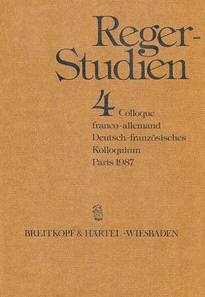 Reger Studien / Reger-Studien 4 von Shigihara,  Susanne