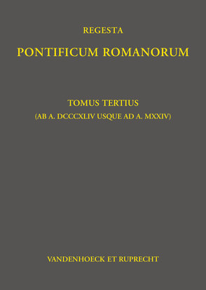 Regesta Pontificum Romanorum von Herbers,  Klaus, Jaffé,  Philipp, Werner,  Judith