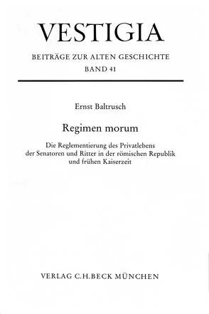 Regimen morum von Baltrusch,  Ernst