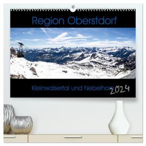 Region Oberstdorf – Kleinwalsertal und Nebelhorn (hochwertiger Premium Wandkalender 2024 DIN A2 quer), Kunstdruck in Hochglanz von Eisele,  Horst