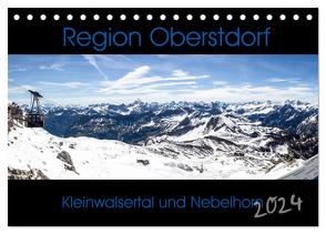 Region Oberstdorf – Kleinwalsertal und Nebelhorn (Tischkalender 2024 DIN A5 quer), CALVENDO Monatskalender von Eisele,  Horst