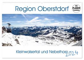 Region Oberstdorf – Kleinwalsertal und Nebelhorn (Wandkalender 2024 DIN A2 quer), CALVENDO Monatskalender von Eisele,  Horst