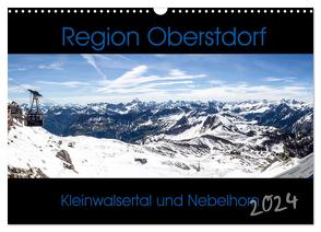 Region Oberstdorf – Kleinwalsertal und Nebelhorn (Wandkalender 2024 DIN A3 quer), CALVENDO Monatskalender von Eisele,  Horst