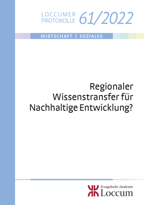 Regionaler Wissenstransfer für Nachhaltige Entwicklung? von Bizer,  Kilian, Führ,  Martin, Lange,  Joachim
