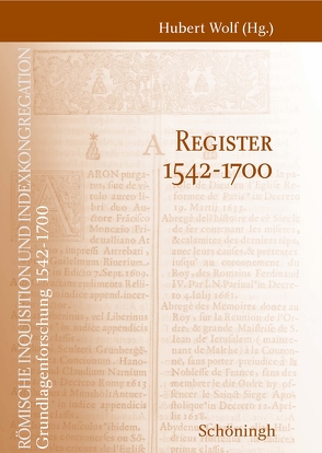 Register 1542-1700 von Wolf,  Hubert