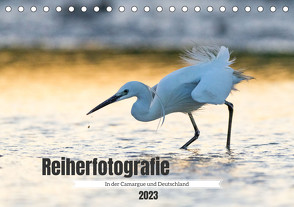 Reiherfotografie (Tischkalender 2023 DIN A5 quer) von Bauer,  Frederic