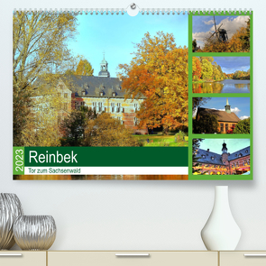 Reinbek, Tor zum Sachsenwald (Premium, hochwertiger DIN A2 Wandkalender 2023, Kunstdruck in Hochglanz) von Stempel,  Christoph