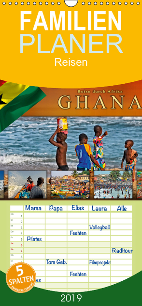 Reise durch Afrika – Ghana – Familienplaner hoch (Wandkalender 2019 , 21 cm x 45 cm, hoch) von Roder,  Peter